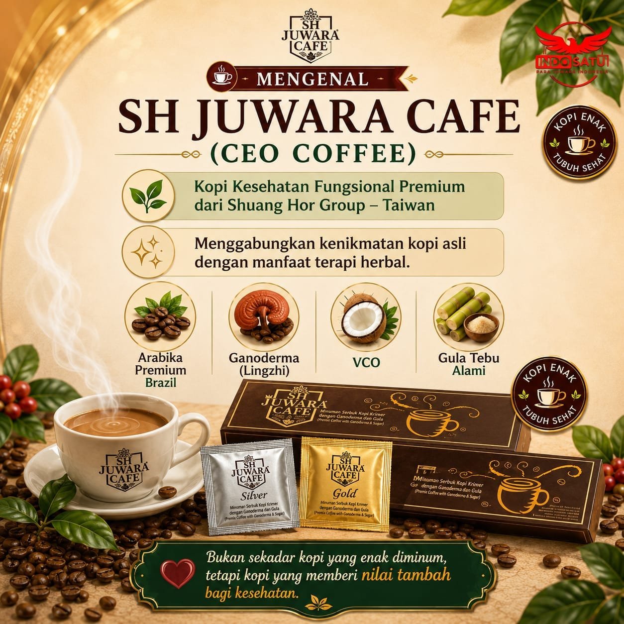 Mengenal SH Juwara Cafe CEO Coffee